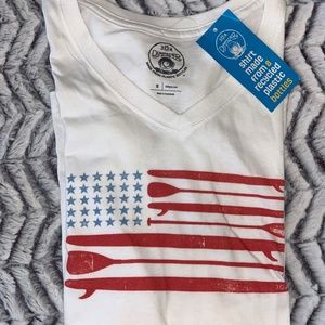 Women’s Flag V-neck T-Shirt